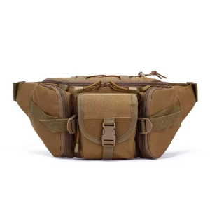 1000D Polyester Waterproof Tactical Waist Bag Outdoors Sport Waist Bag Fanny Pack