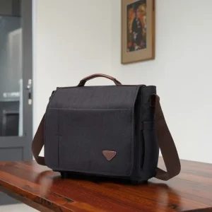14 Inch Men’s Fashion Crossbody Messenger Bag Outdoor Travel Office Briefcase Polyester Laptop Notebook Computer