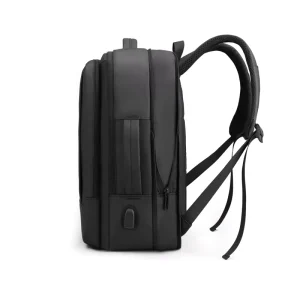 15.6 Inch Men’s USB Laptop Backpack Durable Water-Proof Tarpaulin with Zipper Closure and Compartment