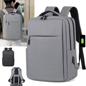 15.6 Inches USB Waterproof Notebook Bag Custom Logo School Laptop Backpack Oxford Travel Backpack