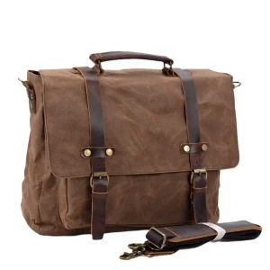15.6 inch Laptop Briefcase Minimalist Men’s Business Shoulder Bag Casual Travel Briefcase Crossbody Messenger Bag