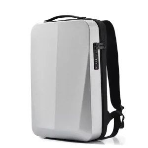 16 Inch Laptop Backpack with PC Hard Case Anti-Stain Anti-Thief Waterproof TSA Lock USB Cover