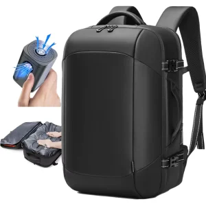 17 Inch Laptop Bag Massage Straps Side Pocket USB Waterproof Multi Compartment Large Capacity Men’s Backpack