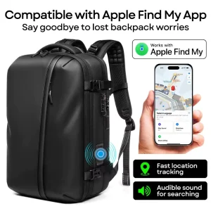17.3 Inch Laptop Backpack 5cm Expandable Multi Compartment Compression Backpack with Vacuum