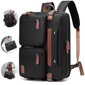 3 in 1 Laptop Bag for Men 17.3 Inch Work Computer Bags Laptop Backpack Briefcases Messenger Notebook Bag