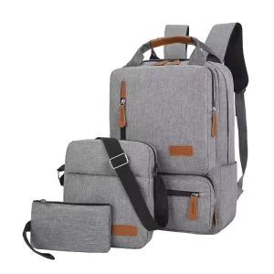 3pcs/set Men’s Storage Bag Male Large Capacity Laptop Women Travel Storage Schoolbag Men Shoulder Bag Sets Bags Storage