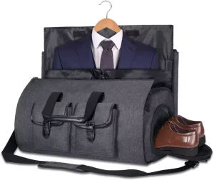 45L Carry-on Garment Bag With Wet Pocket Suit Travel Weekender Backpack Factory OEM Custom Logo