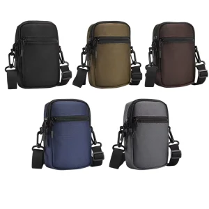 7.2 Inch Universal Clip Belt Waist Shoulder Bag Jeans Mobile Phone Bags Zipper Sport Pouch Hiking Camping Case Lanyard Strap