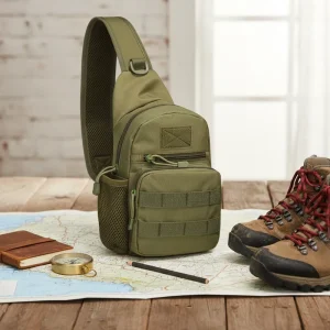 800D Oxford Nylon National Fashionable Men’s Tactical Sling Chest Bag Water Proof Portable Bottle Holder Camping Hiking Outdoor