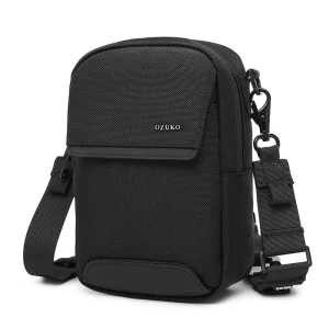 9732 Men’s Waterproof Travel Sling Bag Durable Polyester Chest Hip Bag for Hiking