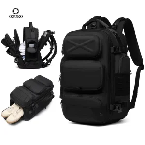9842 Waterproof Anti Theft Backpack with USB Charging Port for Cycling Hiking Sports Leisure