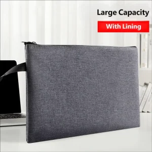 A4 Waterproof Document Bag, Thickened Double-layer Material Bag, Oxford Cloth Men’s Handbag with Lining, High-quality Folder