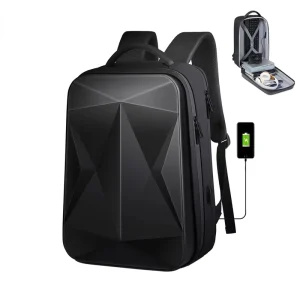 ABS Laptop Bag Waterproof Casual Backpack Large Capacity Men’s Hard Shell Backpack