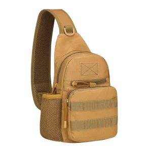 AJOTEQPT Men’s Fashion Tactical Oxford Molle Chest Bag Pack Sling Crossbody Messenger Bag
