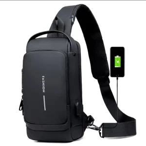 ALL PASS Password Anti-theft Chest Bag Men’s Shoulder Bag Sports Waist Bag Leisure Multifunctional Crossbody Bag
