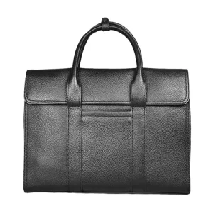Accept Customized Logo Bags Office Business Briefcase Handbags Men Leather Bag Leather Laptop Bag for Men