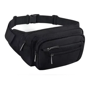 Adjustable Waist Pack Men’s Women’s Hip Bum Bag Casual Running Hiking Cycling Comfortable Strap Outdoor Waist Bag