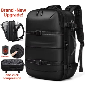 Advanced One Touch Vacuum Compression Backpack with Dry Wet Separation Luggage Strap 16″ Laptop Storage Men’s Business Backpack