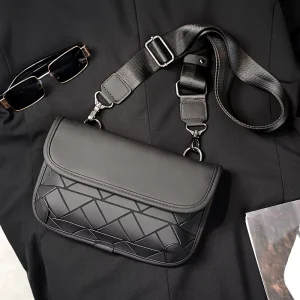 All-match Rhombus Men’s Small Satchel Outdoor Lightweight Messenger Bag