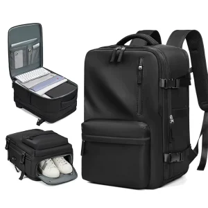 Anti Theft Backpack for Men’s Business Travel Waterproof with Vacuum Compression Laptop Function