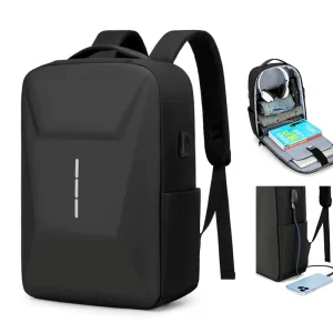 Anti Theft Laptop Backpack for Men Teen Boys USB Charging Port 15.6 Inch College Computer Bag with Multiple Compartments