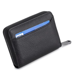 Anti Theft RFID Swipe Resistant Coin Purse Zipper Short Men’s Women’s Wallet Cover Closure Export
