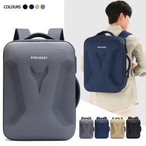 Anti-theft Hardshell Laptop Backpack Waterproof Business Travel Bag with TSA Lock Expandable USB Charging Port Men’s School Bag