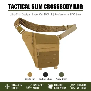 Anti-theft Summer One Strap Tactical Sling Bag for Men Oxford Material Small Shoulder Crossbody Flex Bag