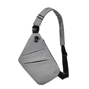 Anti theft Waterproof Zipper Closure Men’s & Women’s Chest Bag with Shoulder Strap Polyester Business Travel Backpack