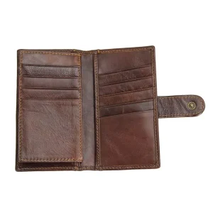 Antimagnetic Leather Long Men’s Retro Multi Card Position RFID Card Bag Card Cover