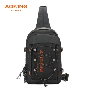 Aoking SY3307 Fashion Eco friendly Durable High Quality Polyester Lightweight Waterproof 12L Anti Theft Men Chest Bag Outdoor