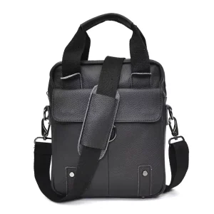BEARKY Genuine Leather Vintage Style Men’s and Women’s Messenger Bag Fashionable Shoulder Bag with Tool Design