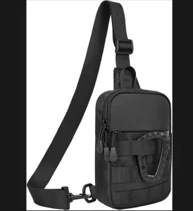 BSCI GRS Men’s Small Shoulder Bag Tactical Inspired Waterproof Practical Mini Crossbody Bag Suitable For Travel Work And Sports
