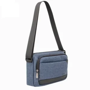 BSCI GRS Stylish Men’s Oxford Zipper Crossbody & Shoulder Small Chest Bag