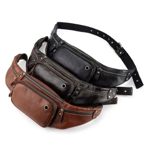 BT81 Crossbody Mobile Phone Bag Pocket Sports Running Waist Bag Leather Outdoor Custom Fanny Pack