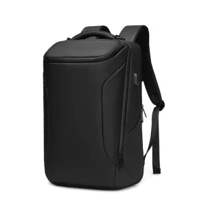 Backpack Manufacturer Waterproof Black Oxford Fabric Business Laptop Case Backpack With USB Charge Port Men’s Backpack