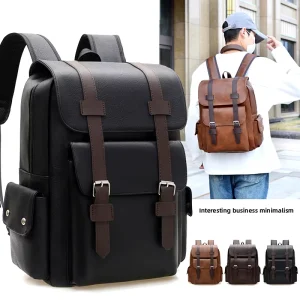 Backpack Men’s Business Computer Bag Leisure Travel Bag Simple and Fashionable Student Backpack