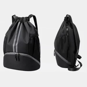 Basketball Bag Wet and Dry Separation Swimming Bag Drawstring Bag Drawstring Backpack Men’s Marathon Backpack