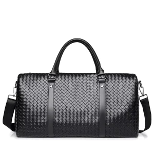 Best Men’s Luxury Business Duffle Travel Bags Personalized Black New Design with Fashionable Zipper Closure Online Shopping