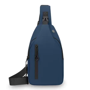 Best Selling Men’s Sling Bag with USB Port Large Capacity Waterproof PU Chest Bag for Travel & Daily Use