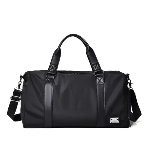 Black Hand Carry Men’s Travel Bag Custom Travel Bag with Logo