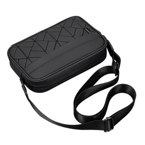 Black Waterproof Crossbody Bag Men’s Crossbody Bag Lightweight Durable Shoulder Bag