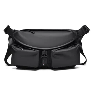 Breathable Multi Pocket Large Capacity Crossbody Chest Shoulder Bag for Business Travel and Daily Use