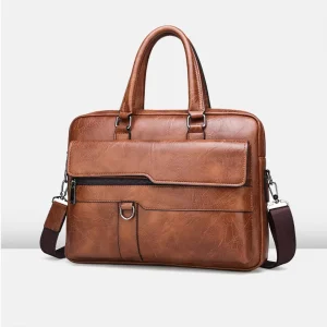 Briefcase Men’s Handbag Single Shoulder Messenger Bag Business Computer Bag Backpack Document Bag