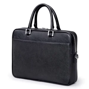 Briefcase for Men Saffaino Leather Men’s Popular 14 Inch Laptop Bag