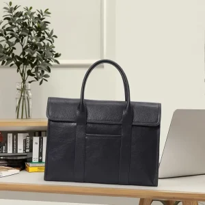 Briefcases Business Large Capacity Fashionable Women Leather Handbags Genuine Leather Laptop Bags for Men