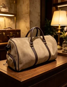 British Light Luxury Weekend Duffel Bag Motorcycle Mens Large Capacity Crossborder Bestseller Business Commute PU Light Weight
