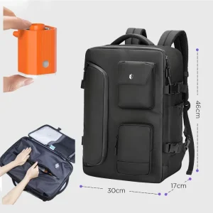 Business 65L Anti-Theft Waterproof Nylon Vacuum Laptop Backpack Travel Bag for Men Outdoors