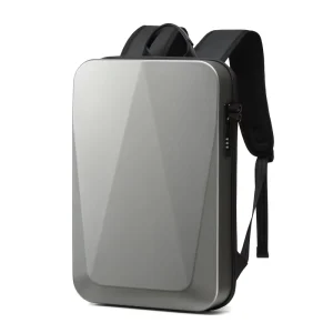 Business Backpack Men’s Plastic Hard Shell Anti-theft Computer Bag Waterproof USB Luggage Backpack