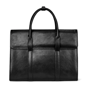 Business Briefcase Men’s Head Layer Cowhide Handbag Horizontal Large Capacity Computer Bag Men’s Bag